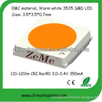 1W 3V Warm White SMD 3535 LED lamp with Sanan chip